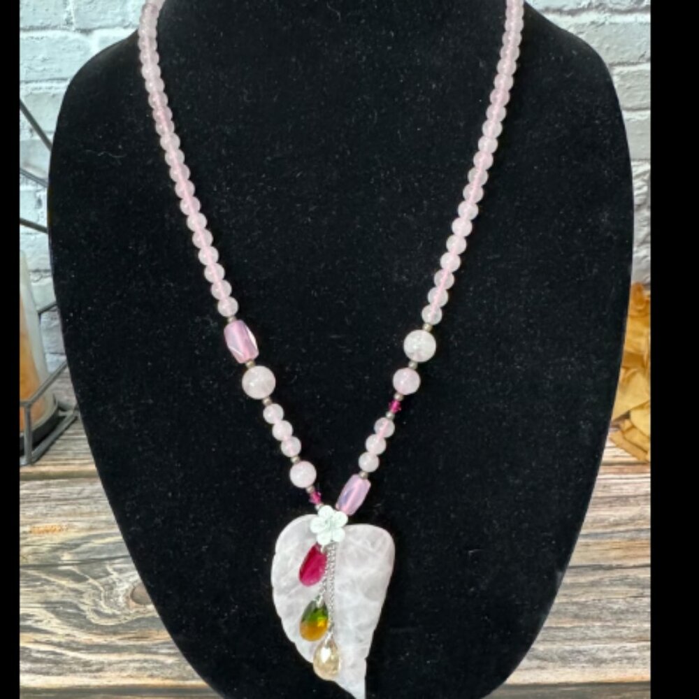 Rose Quartz Beaded Necklace ITM855